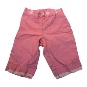 Vintage Gymboree Pink Embroidered Aquatic Life Pants Size 0-3 Months